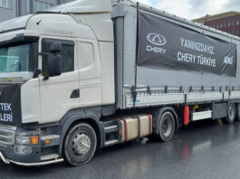 Chery’nin Depremzedelere Yardım TIR’ı